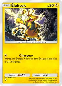 Carte Pokémon Élektek 056 — Choc Spatio-Temporel