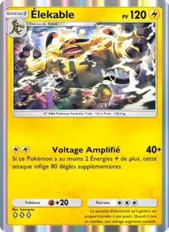 Carte Pokémon Élekable 057 — Choc Spatio-Temporel