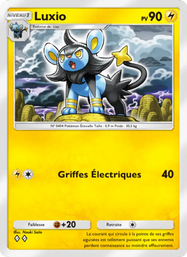Carte Pokémon Luxio 059/140 de l'extension Choc Spatio-Temporel