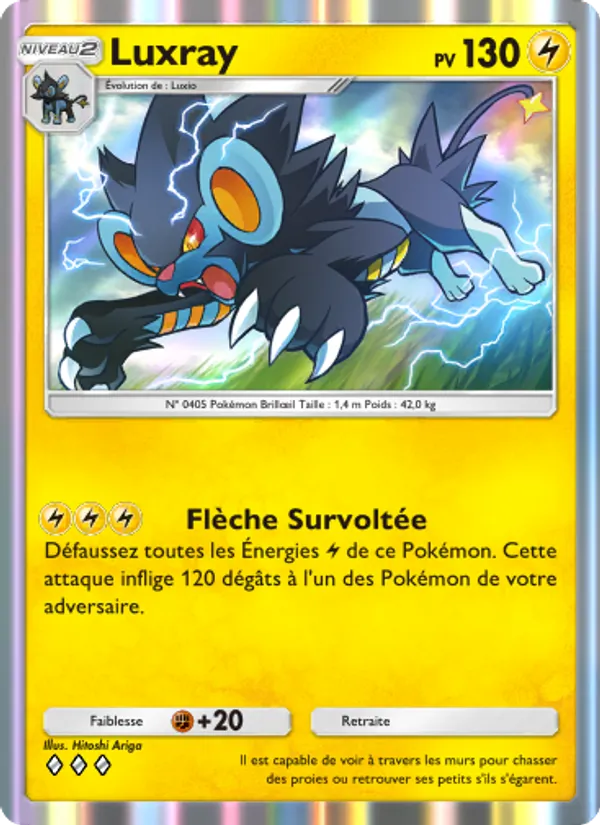 Carte Pokémon Luxray 060/140 de l'extension Choc Spatio-Temporel