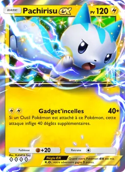 Carte Pokémon Pachirisu-ex 061 — Choc Spatio-Temporel