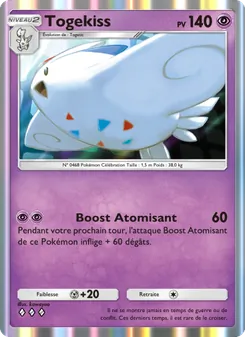 Carte Pokémon Togekiss 065 — Choc Spatio-Temporel
