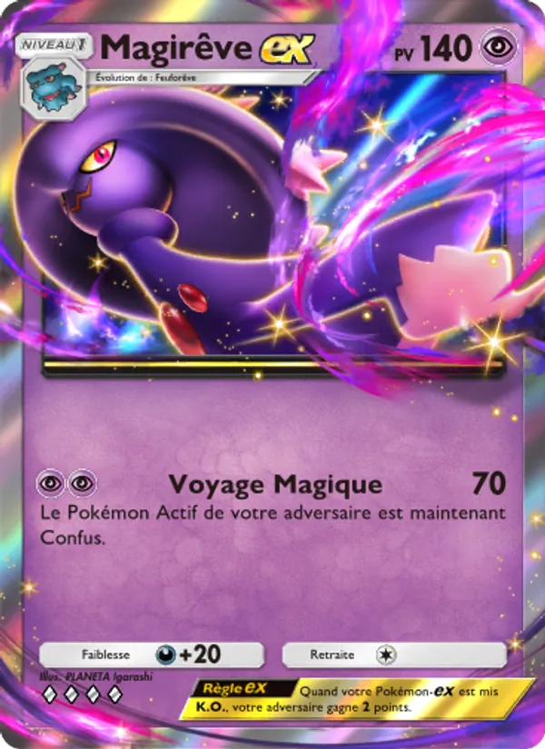 Carte Pokémon Magirêve-ex 067/140 de l'extension Choc Spatio-Temporel