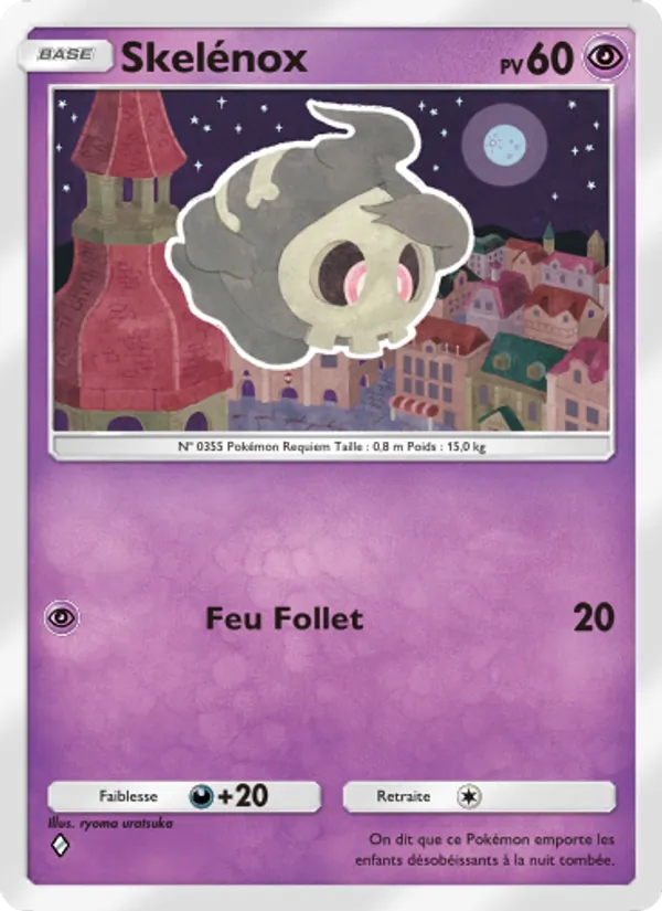 Carte Pokémon Skelénox 070/140 de l'extension Choc Spatio-Temporel