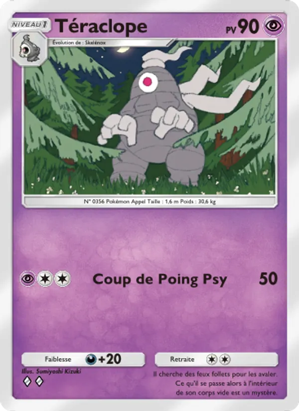 Carte Pokémon Téraclope 071/140 de l'extension Choc Spatio-Temporel