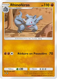 Carte Pokémon Rhinoféros 081 — Choc Spatio-Temporel