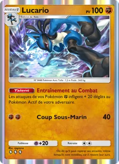 Carte Pokémon Lucario 092 — Choc Spatio-Temporel