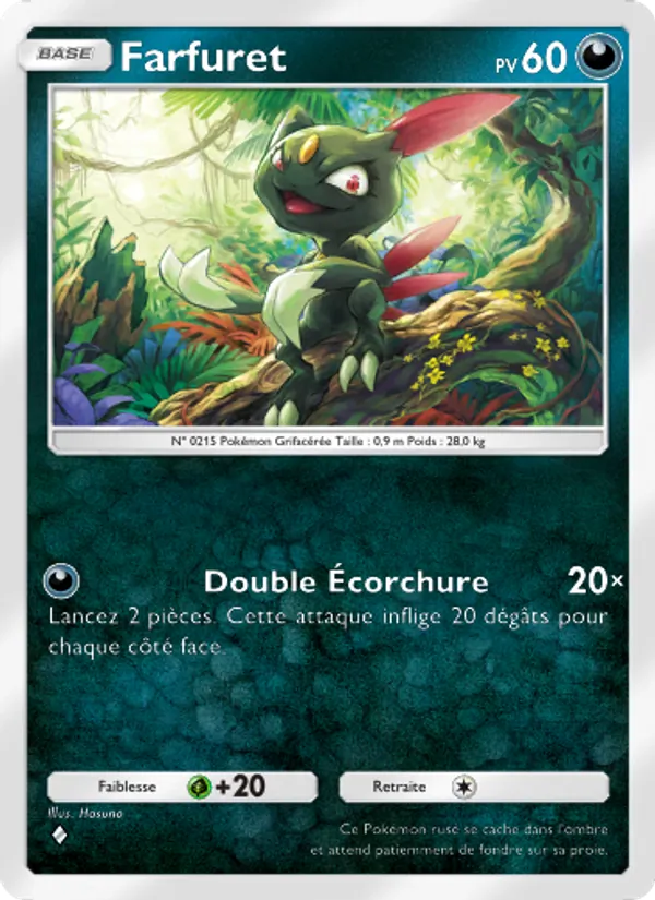 Carte Pokémon Farfuret 098/140 de l'extension Choc Spatio-Temporel