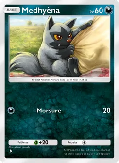 Carte Pokémon Medhyèna 100 — Choc Spatio-Temporel