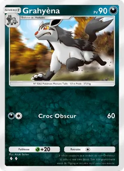 Carte Pokémon Grahyèna 101 — Choc Spatio-Temporel