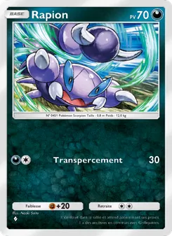 Carte Pokémon Rapion 105 — Choc Spatio-Temporel
