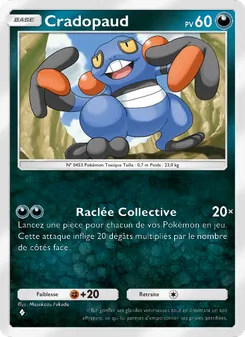 Carte Pokémon Cradopaud 107 — Choc Spatio-Temporel