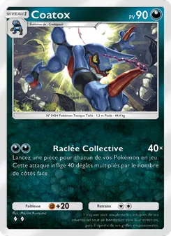 Carte Pokémon Coatox 108 — Choc Spatio-Temporel