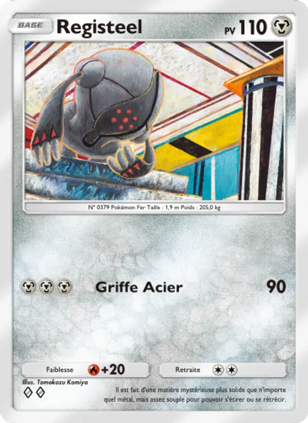 Carte Pokémon Registeel 112/140 de l'extension Choc Spatio-Temporel