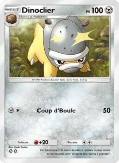 Carte Pokémon Dinoclier 113 — Choc Spatio-Temporel