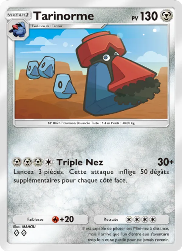 Carte Pokémon Tarinorme 118/140 de l'extension Choc Spatio-Temporel