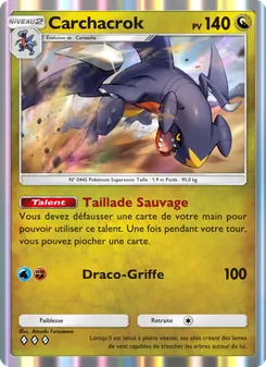Carte Pokémon Carchacrok 123 — Choc Spatio-Temporel