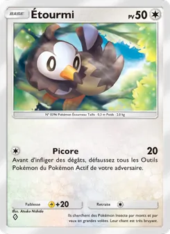 Carte Pokémon Étourmi 132 — Choc Spatio-Temporel