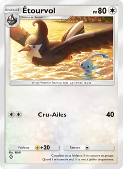 Carte Pokémon Étourvol 133 — Choc Spatio-Temporel