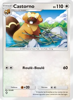 Carte Pokémon Castorno 136 — Choc Spatio-Temporel