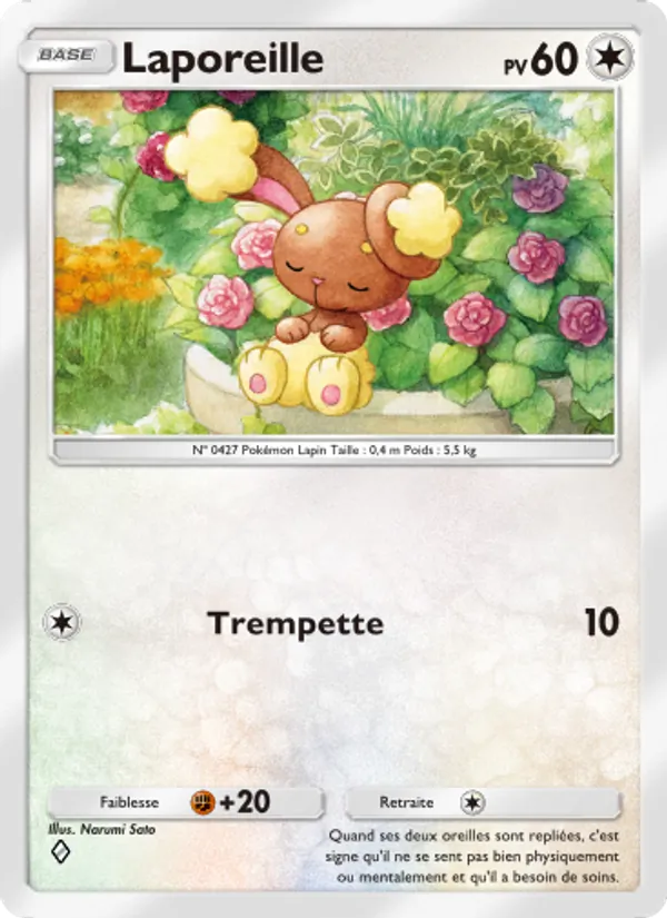 Carte Pokémon Laporeille 137/140 de l'extension Choc Spatio-Temporel