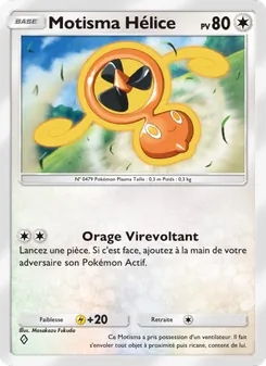 Carte Pokémon Motisma Hélice 142 — Choc Spatio-Temporel