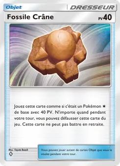 Carte Pokémon Fossile Crâne 144 — Choc Spatio-Temporel