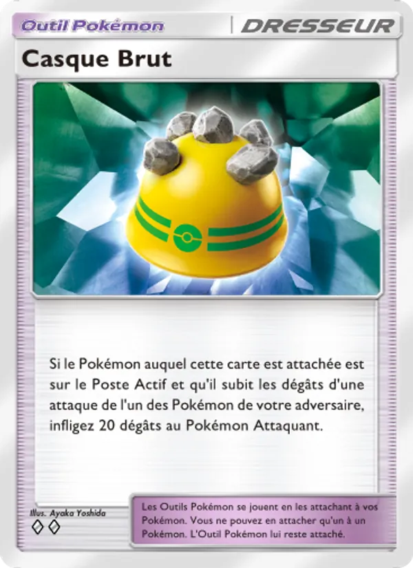 Carte Pokémon Casque Brut 148/140 de l'extension Choc Spatio-Temporel