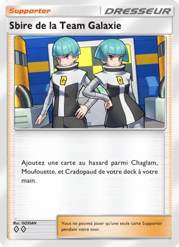 Carte Pokémon Sbire de la Team Galaxie 151/140 de l'extension Choc Spatio-Temporel