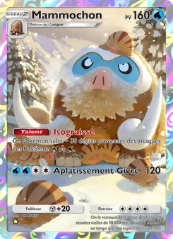 Carte Pokémon Mammochon 160 — Choc Spatio-Temporel