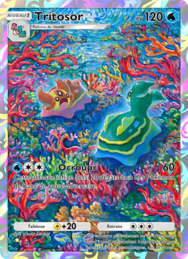 Carte Pokémon Tritosor 161/140 de l'extension Choc Spatio-Temporel