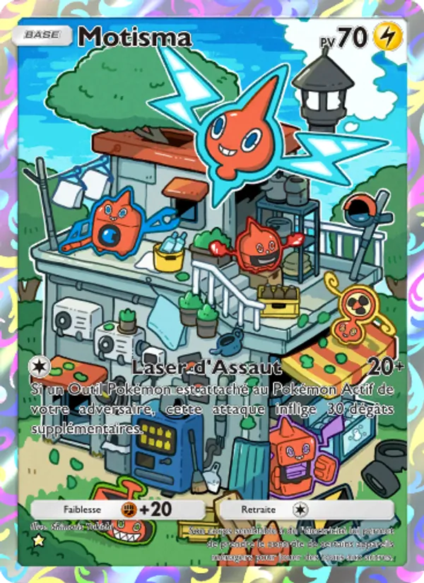 Carte Pokémon Motisma 164/140 de l'extension Choc Spatio-Temporel