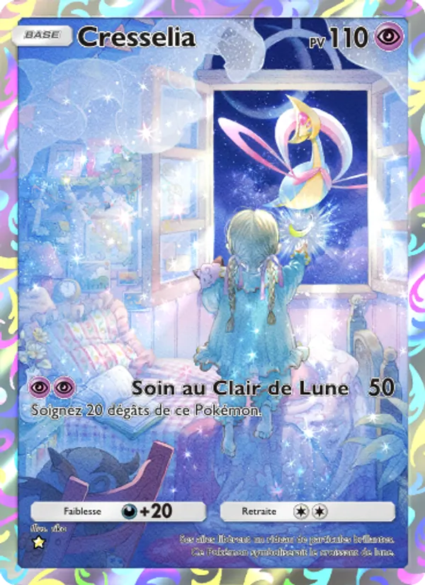 Carte Pokémon Cresselia 168/140 de l'extension Choc Spatio-Temporel