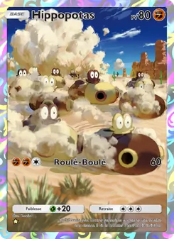 Carte Pokémon Hippopotas 171 — Choc Spatio-Temporel