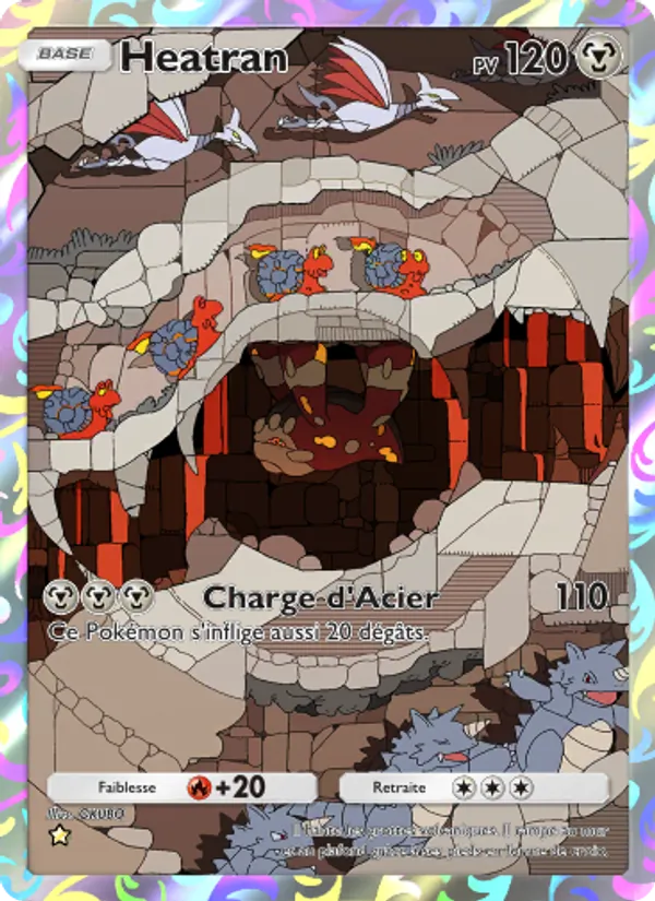 Carte Pokémon Heatran 174/140 de l'extension Choc Spatio-Temporel