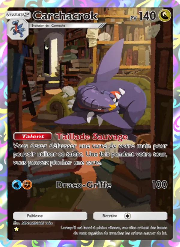 Carte Pokémon Carchacrok 175/140 de l'extension Choc Spatio-Temporel