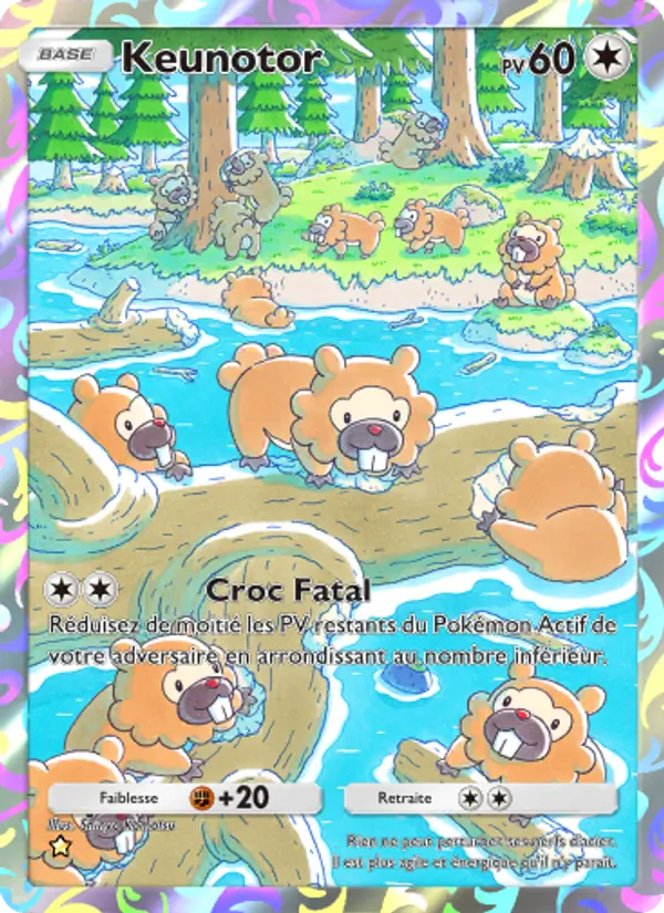 Carte Pokémon Keunotor 177/140 de l'extension Choc Spatio-Temporel