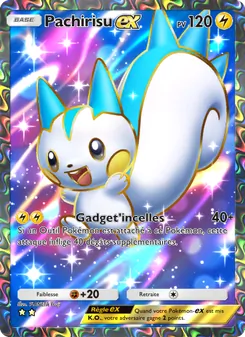 Carte Pokémon Pachirisu-ex 183 — Choc Spatio-Temporel