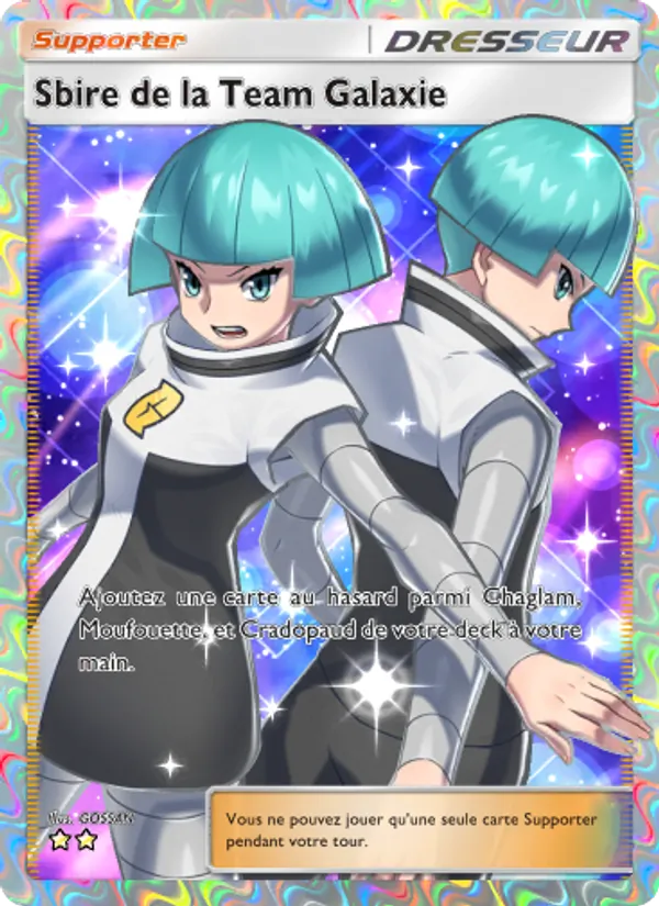 Carte Pokémon Sbire de la Team Galaxie 191/140 de l'extension Choc Spatio-Temporel