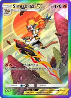 Carte Pokémon Simiabraz-ex 197 — Choc Spatio-Temporel