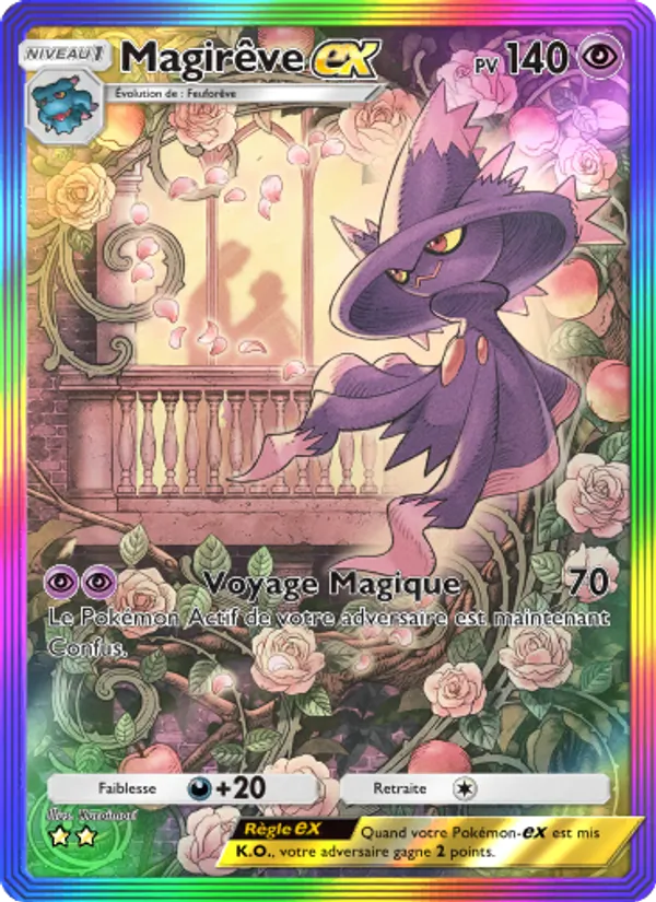 Carte Pokémon Magirêve-ex 199/140 de l'extension Choc Spatio-Temporel