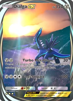 Carte Pokémon Dialga-ex 205 — Choc Spatio-Temporel