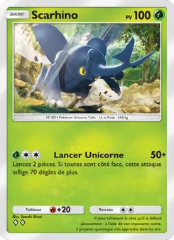 Carte Pokémon Scarhino 001 — Lumière Triomphale