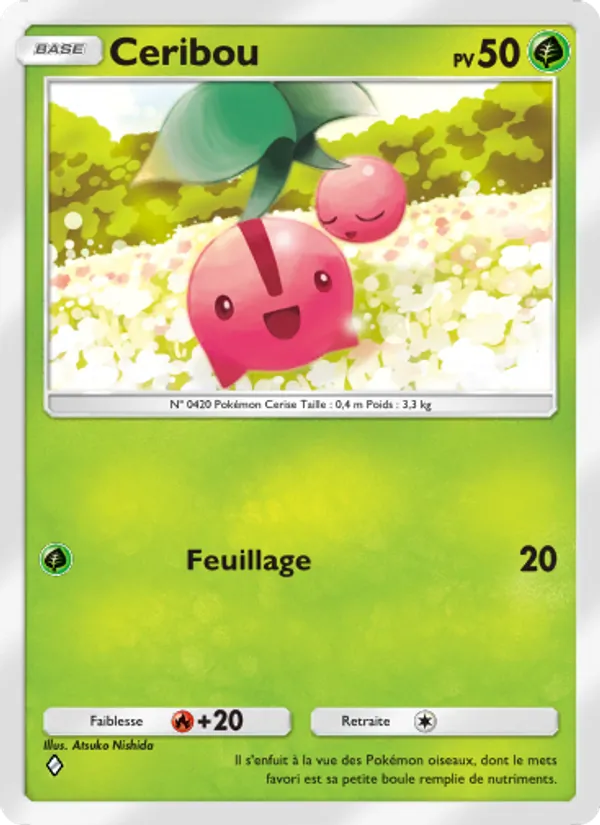 Carte Pokémon Ceribou 006/75 de l'extension Lumière Triomphale