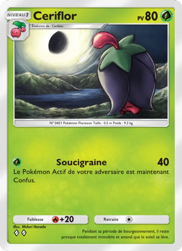 Carte Pokémon Ceriflor 007/75 de l'extension Lumière Triomphale