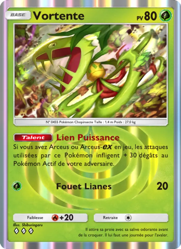 Carte Pokémon Vortente 009/75 de l'extension Lumière Triomphale