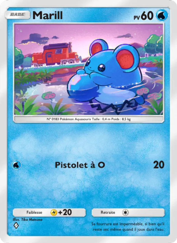 Carte Pokémon Marill 014/75 de l'extension Lumière Triomphale