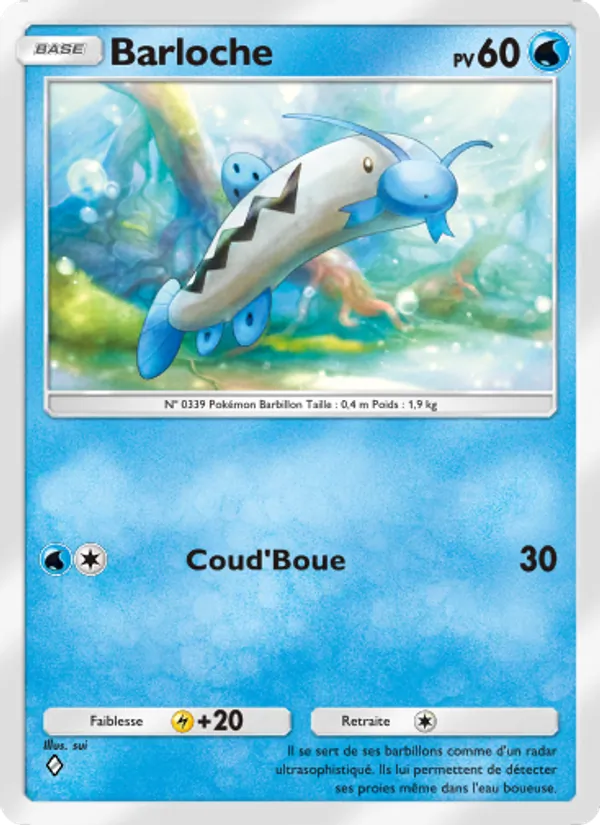Carte Pokémon Barloche 016/75 de l'extension Lumière Triomphale