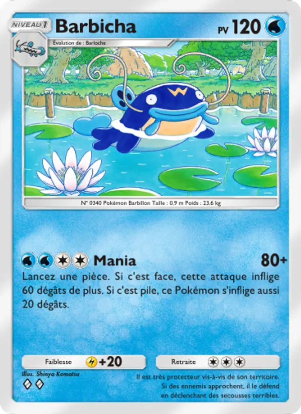 Carte Pokémon Barbicha 017/75 de l'extension Lumière Triomphale