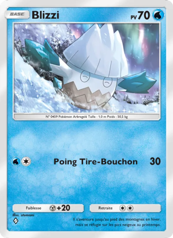 Carte Pokémon Blizzi 020/75 de l'extension Lumière Triomphale